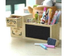 雙抽屜DIY筆筒 融合時尚與實用的迷你辦公好物